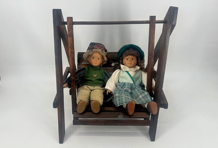 Antique Irish Dolls with Swing