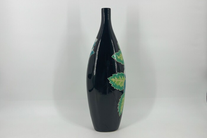 Black Flowered Vase - Image 4