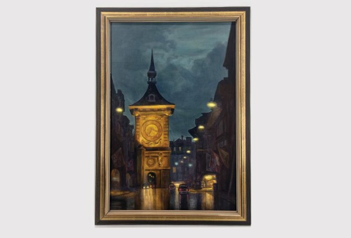European Clock Acrylic