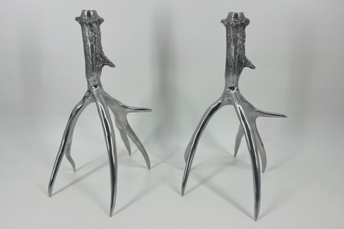 Pair of Silver Candle Holders