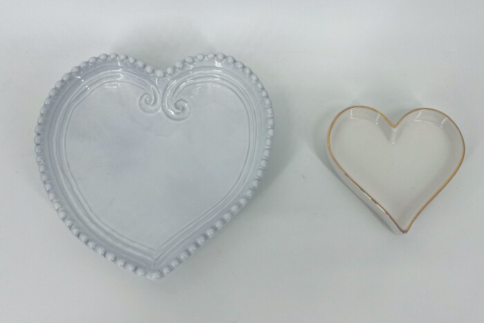 Pair of Heart Shaped Dishes