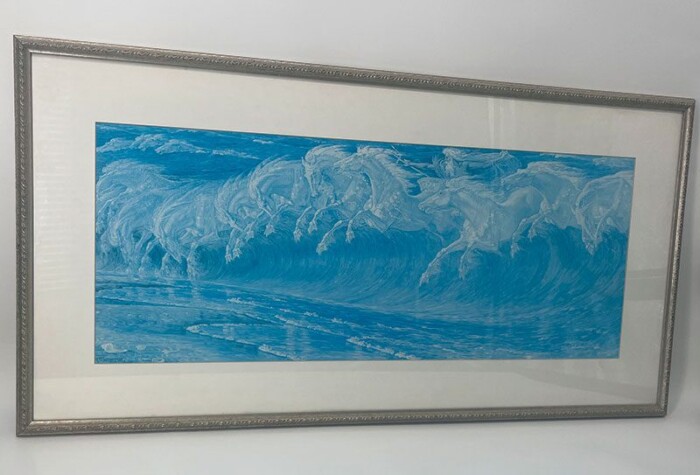 Horse Wave Print
