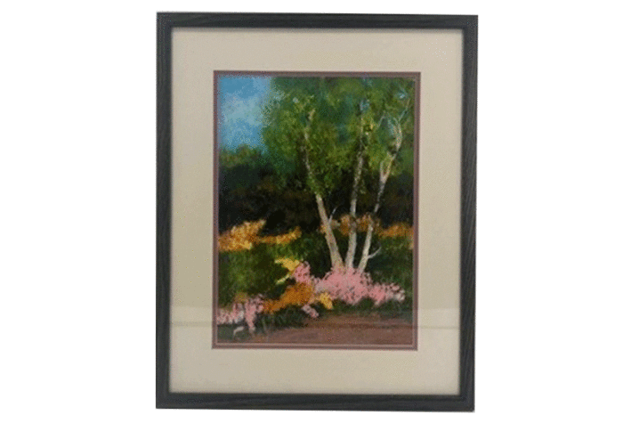 Watercolor Tree Scene