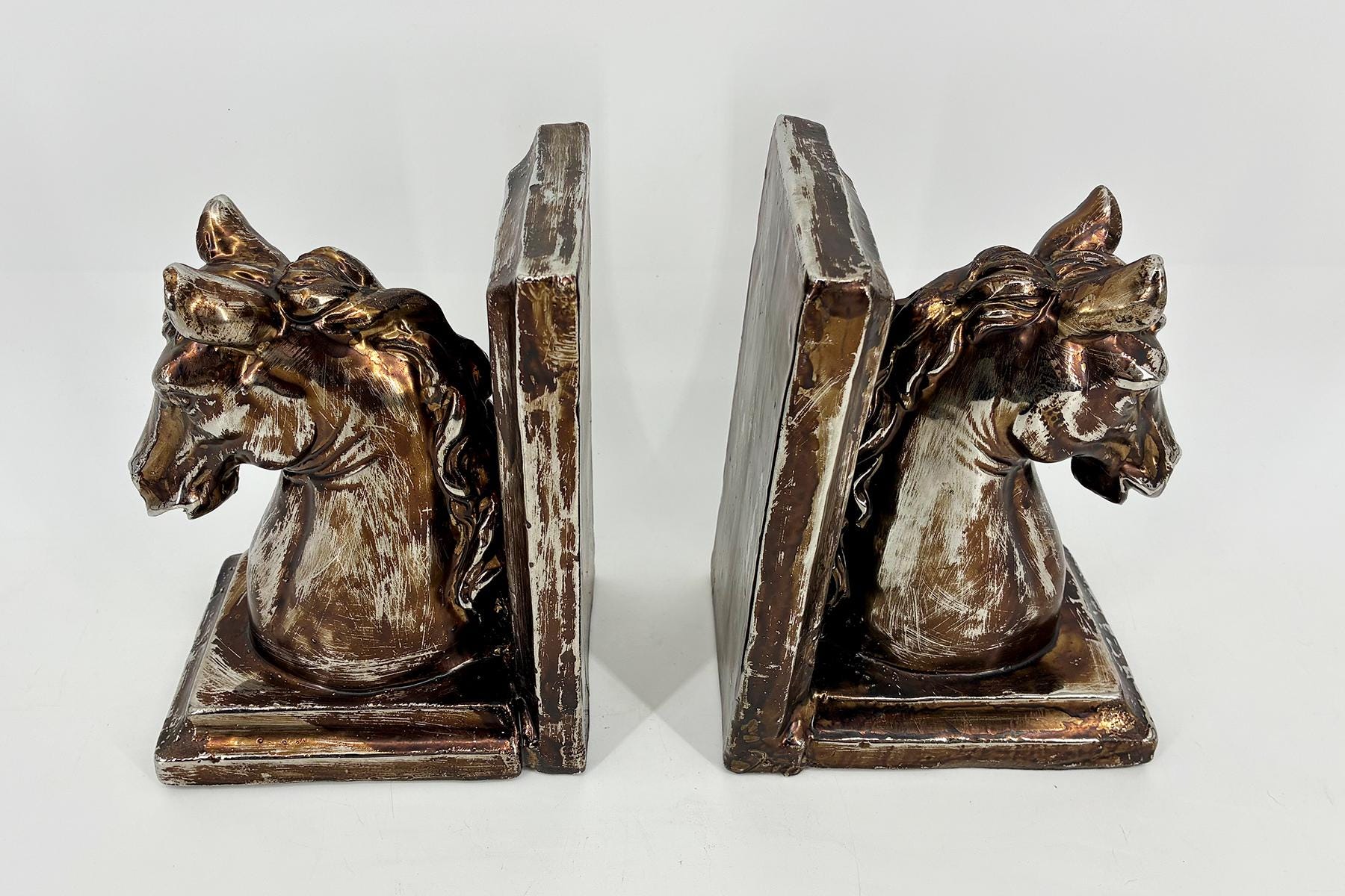 Vintage Horse Bookends - Image 2