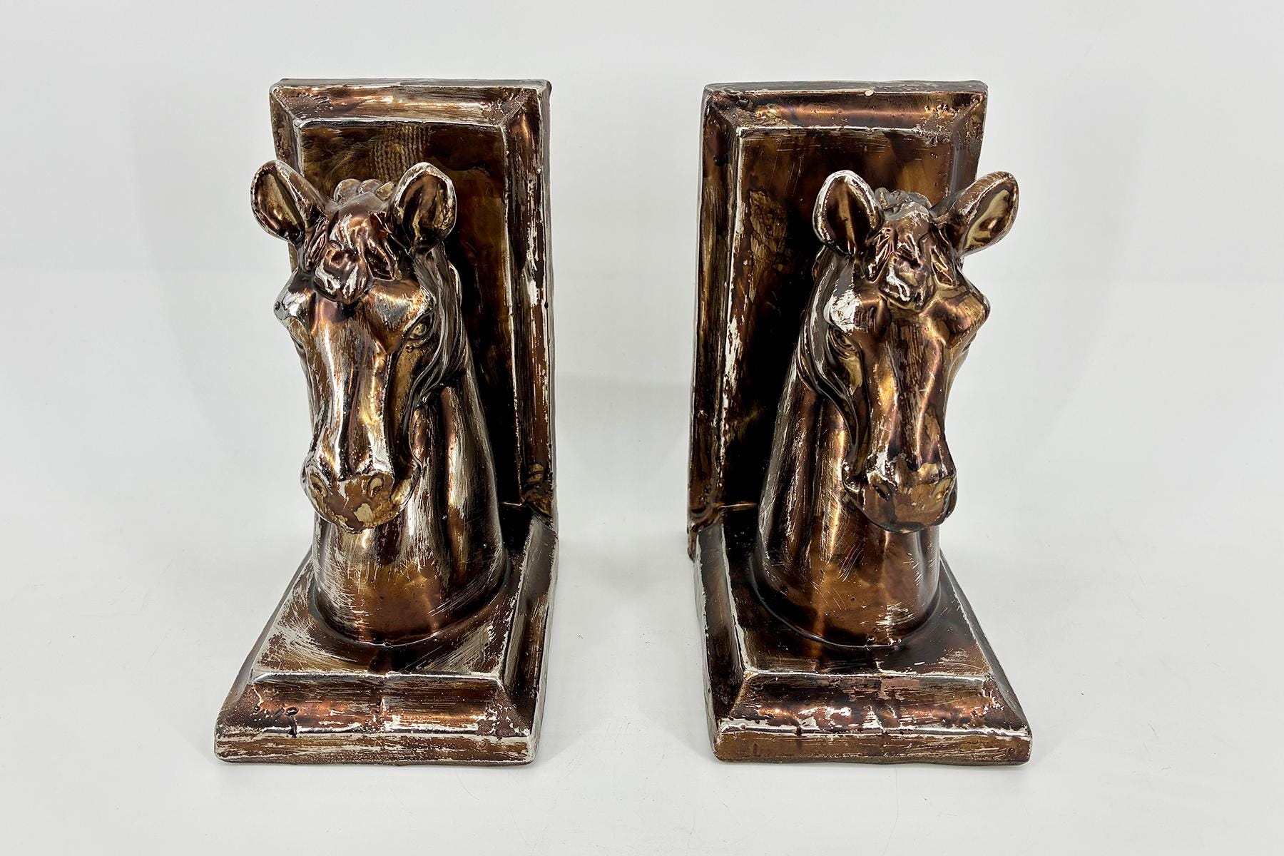 Vintage Horse Bookends - Image 3