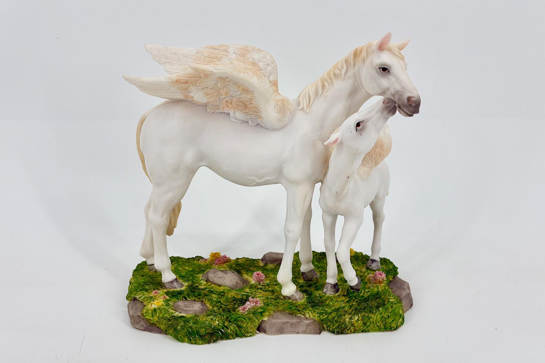 Pegasus Mother Child Figurine