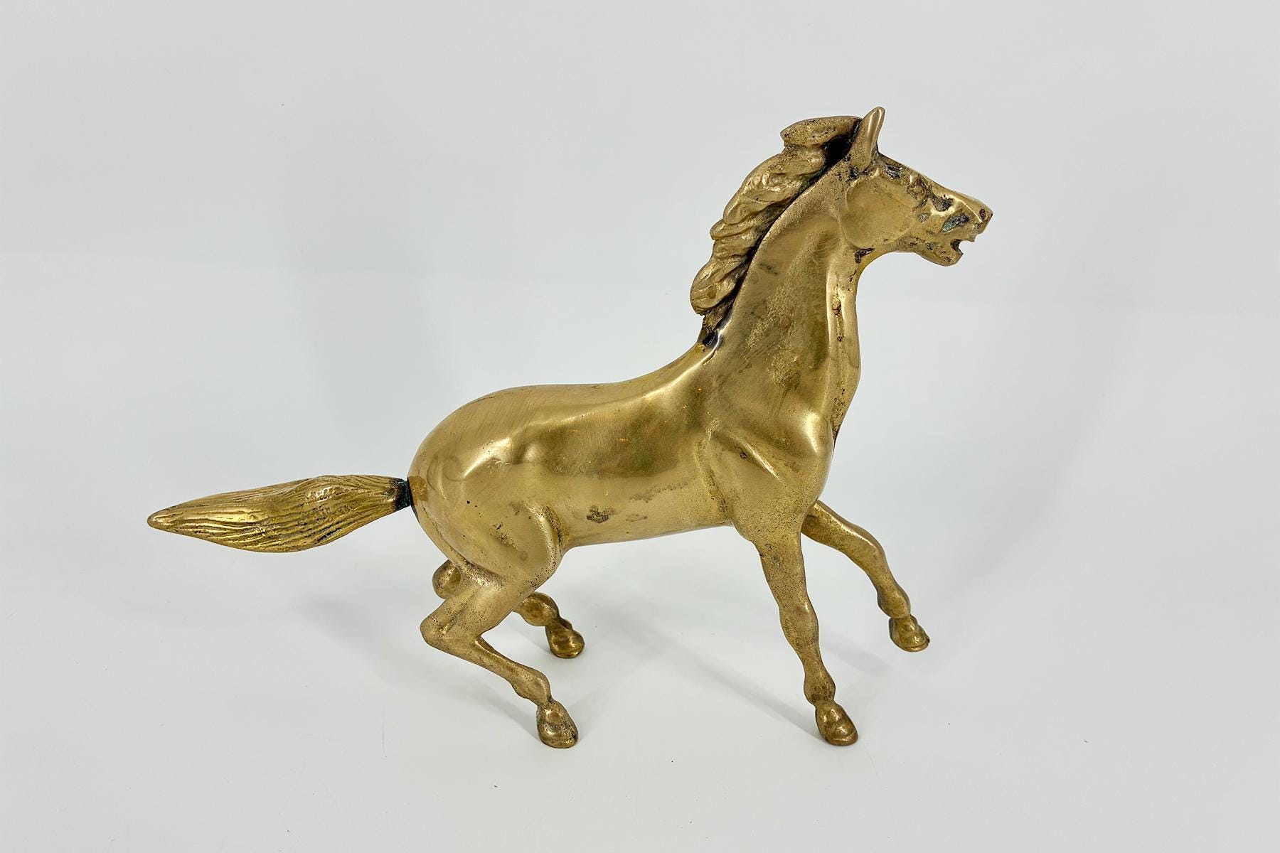 Vintage Brass Statue - Image 3