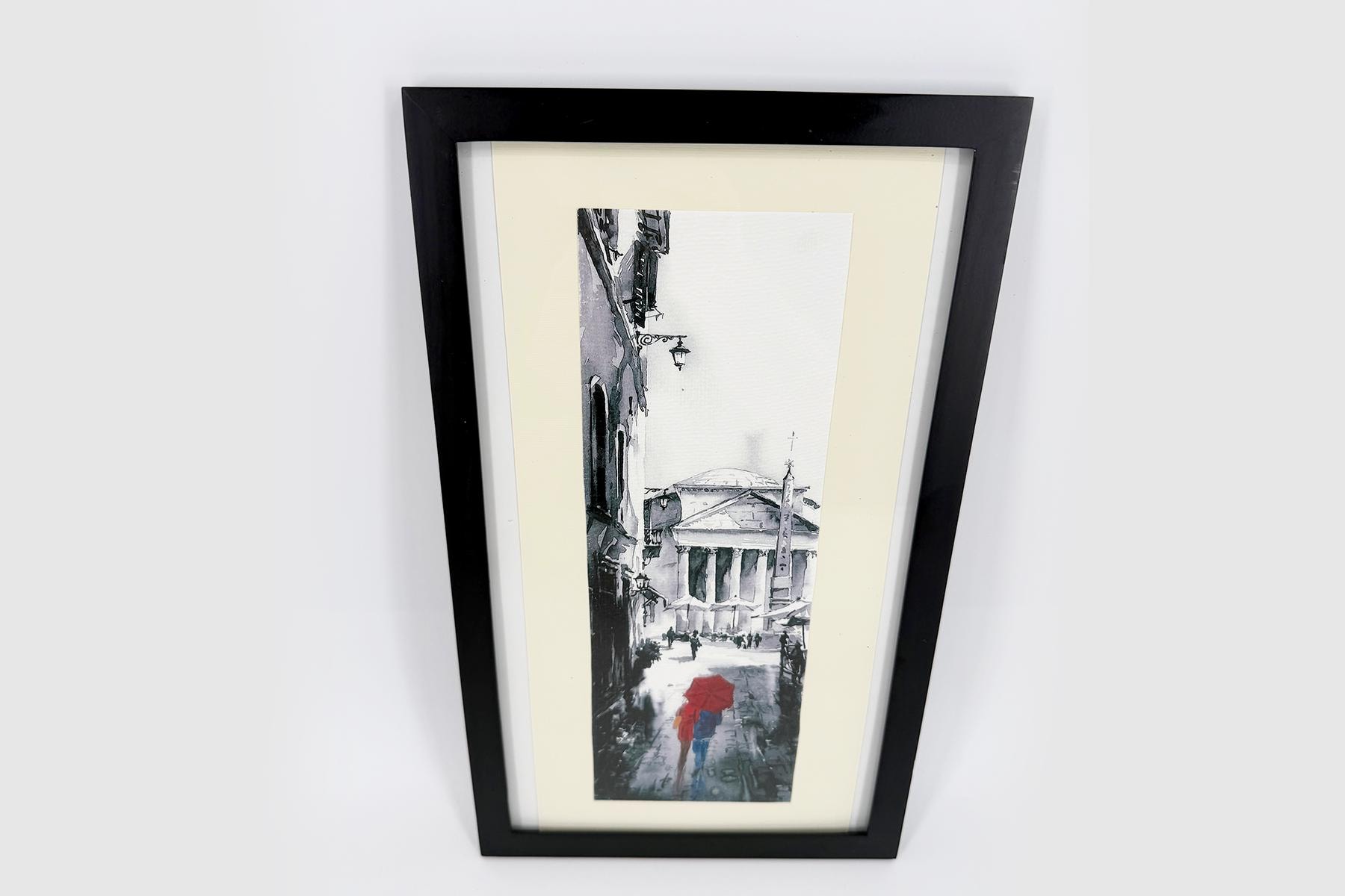 Hand-Painting of The Pantheon, Rome, Italy - Image 2