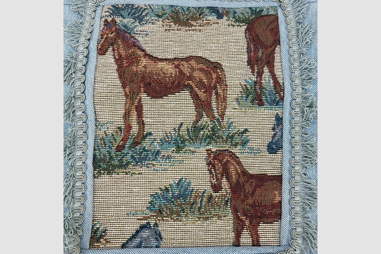Vintage Handmade One-Of-A-Kind Pillow Cover - Image 2