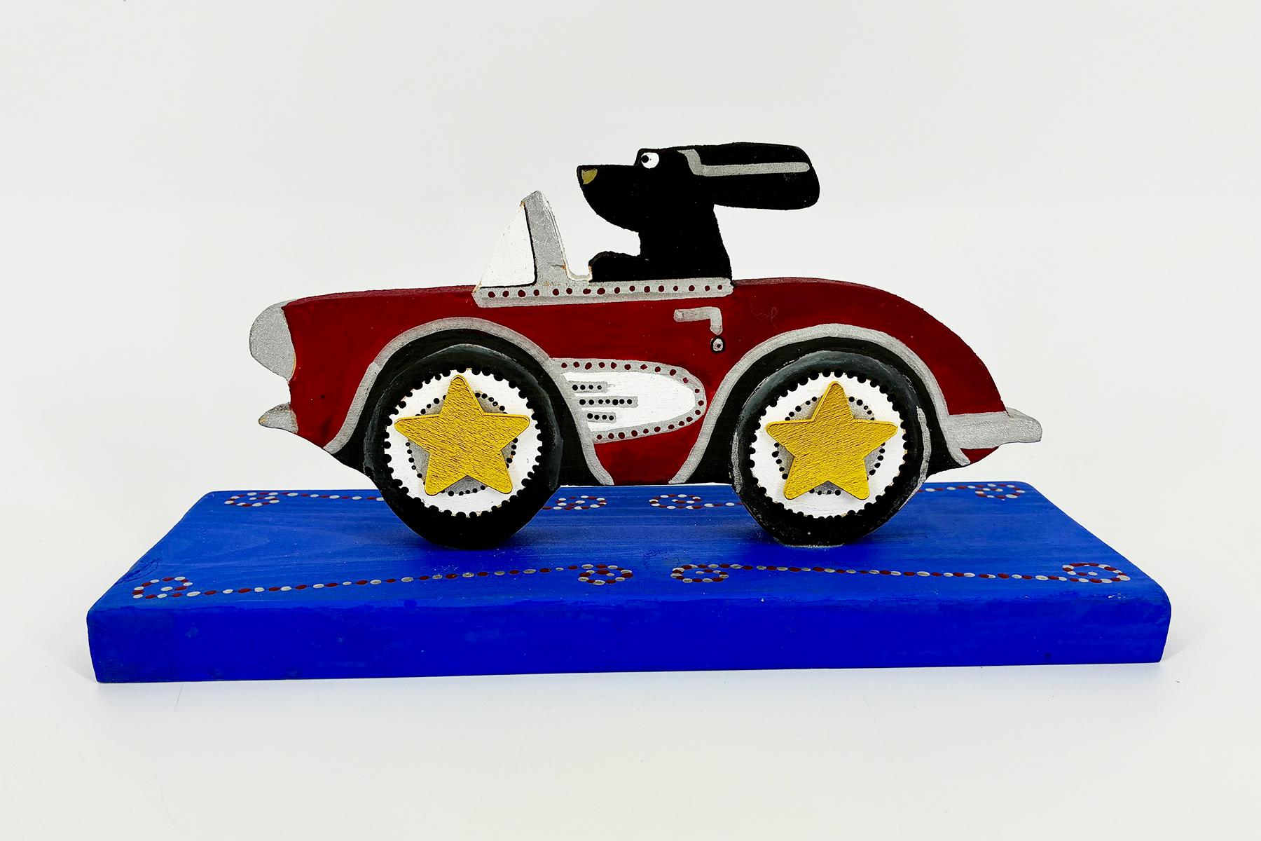 Handmade Racing Wooden Dog