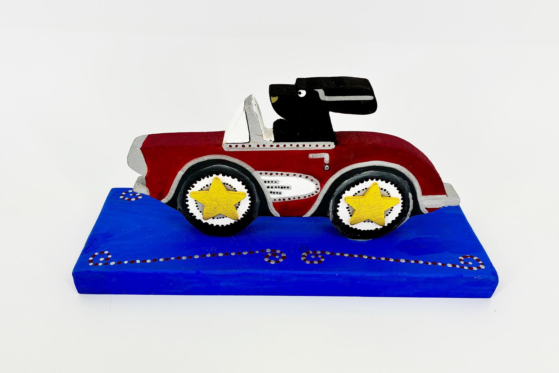 Handmade Racing Wooden Dog - Image 2